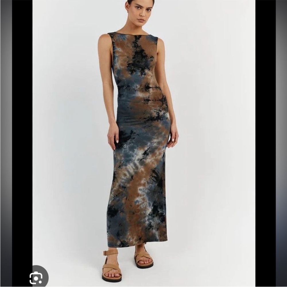 DISSH Millen Blue Tie Dye Dress (sold out online)